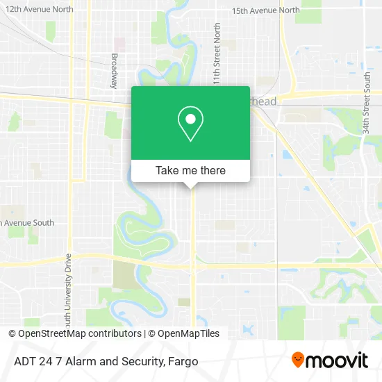 ADT 24 7 Alarm and Security map