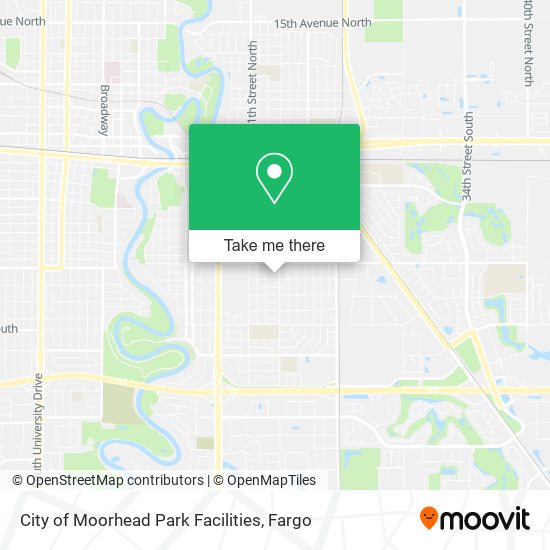 Mapa de City of Moorhead Park Facilities