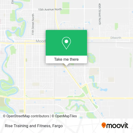 Rise Training and Fitness map