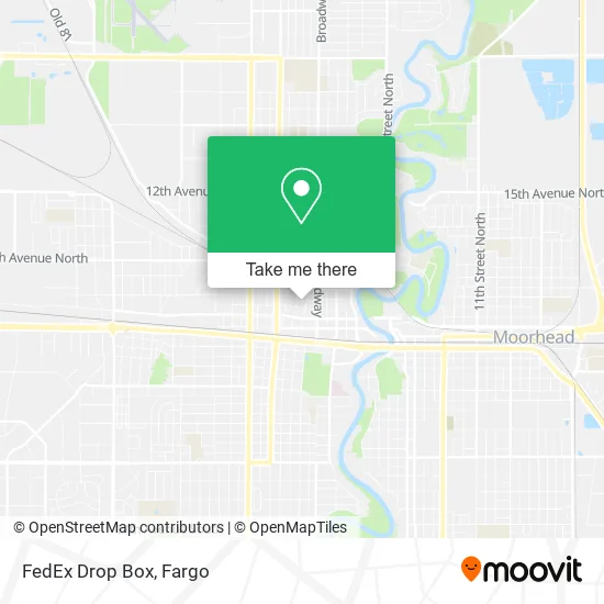 Mapa de FedEx Drop Box