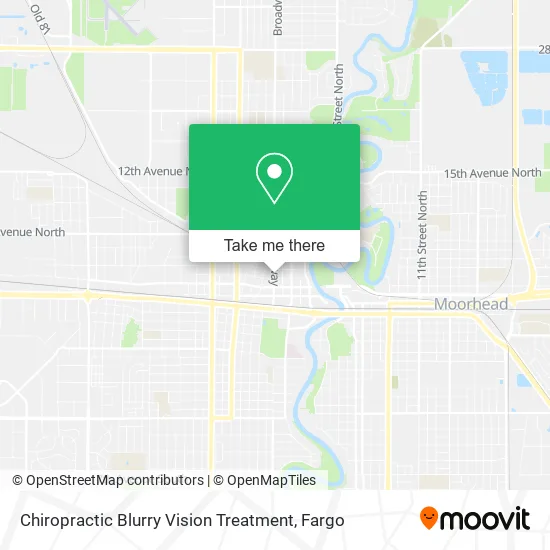 Chiropractic Blurry Vision Treatment map