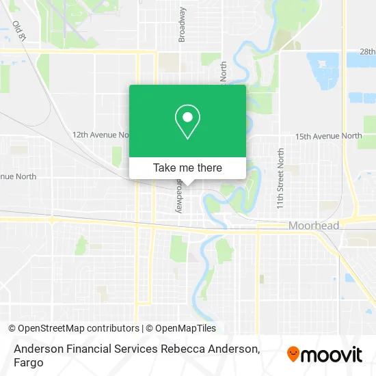 Mapa de Anderson Financial Services Rebecca Anderson