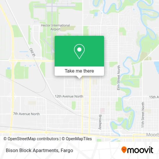 Bison Block Apartments map