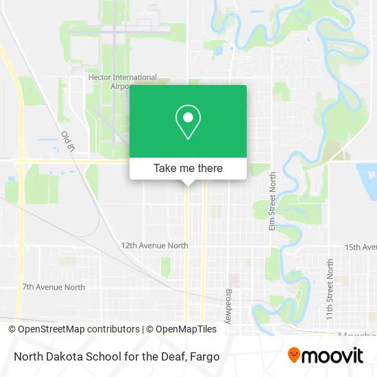 North Dakota School for the Deaf map