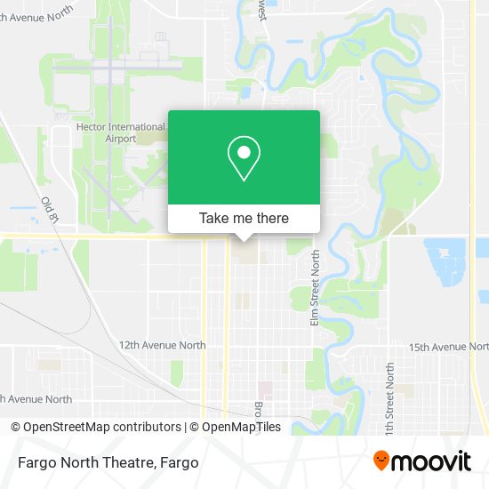 Mapa de Fargo North Theatre