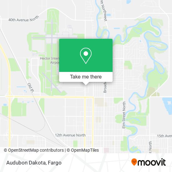 Audubon Dakota map