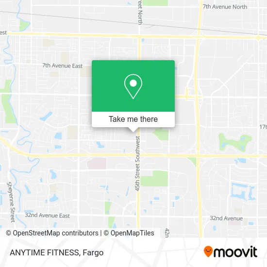 ANYTIME FITNESS map