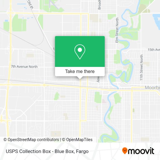 USPS Collection Box - Blue Box map