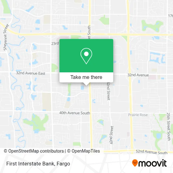 First Interstate Bank map