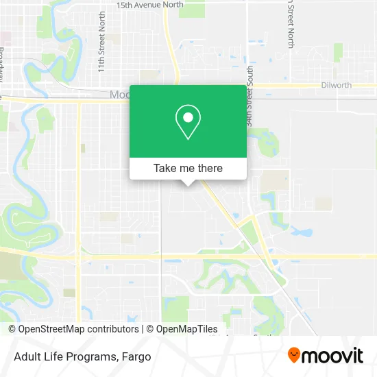 Adult Life Programs map