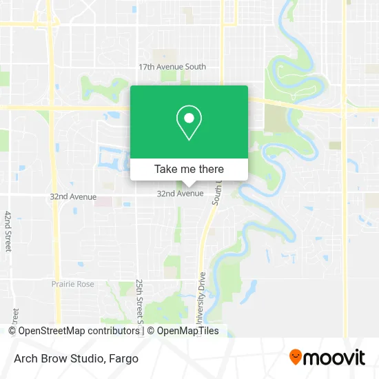 Arch Brow Studio map