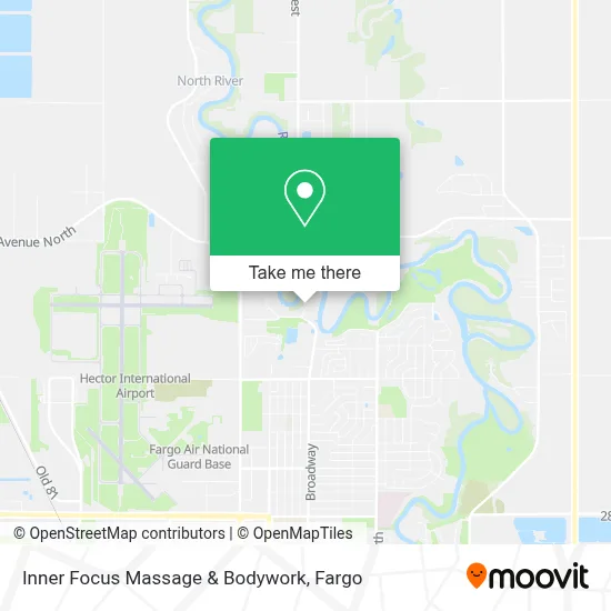 Inner Focus Massage & Bodywork map