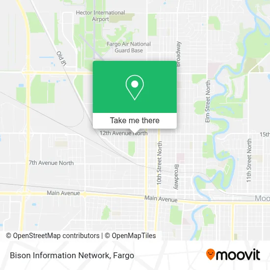 Bison Information Network map