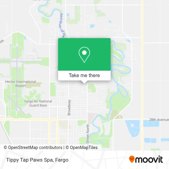 Tippy Tap Paws Spa map