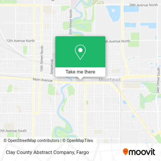 Clay County Abstract Company map