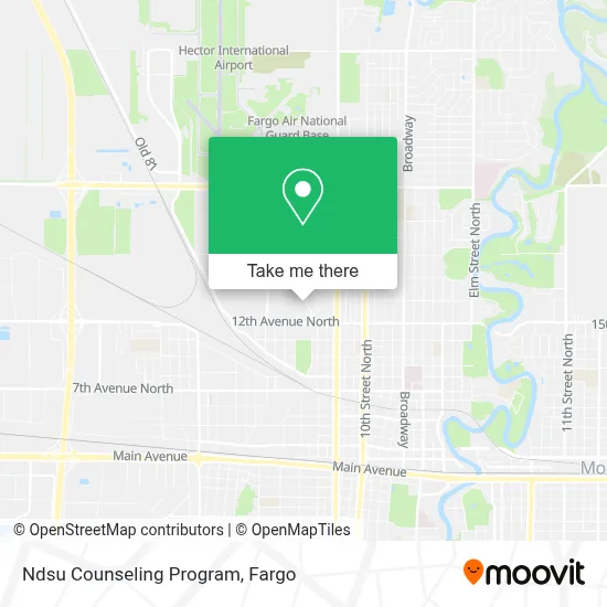 Ndsu Counseling Program map