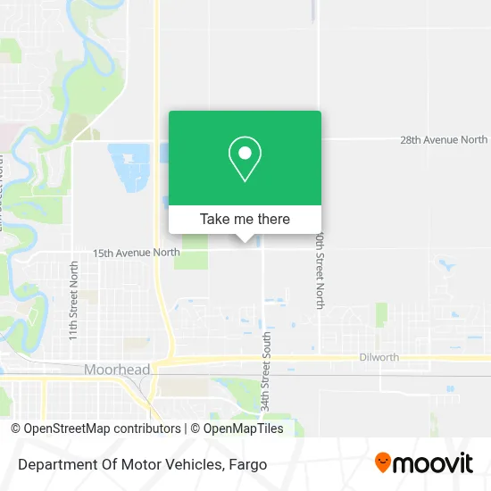 Department Of Motor Vehicles map