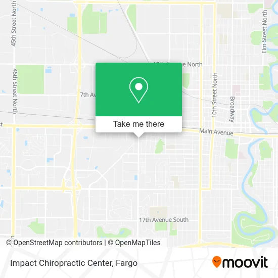 Impact Chiropractic Center map
