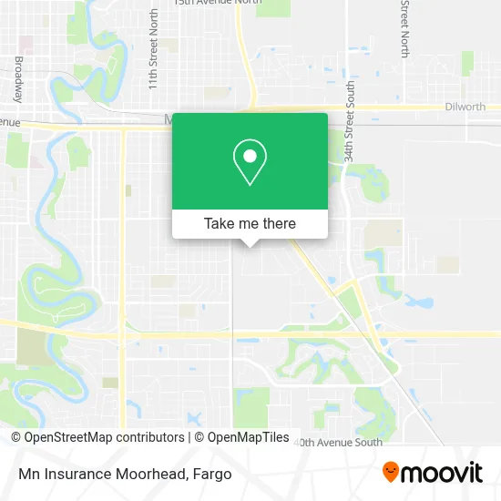 Mn Insurance Moorhead map