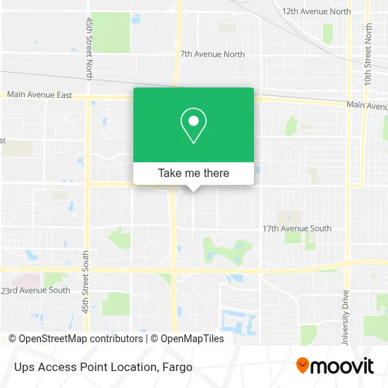 Mapa de Ups Access Point Location