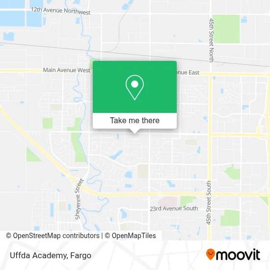 Uffda Academy map