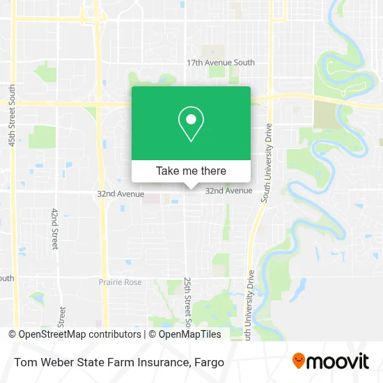 Tom Weber State Farm Insurance map