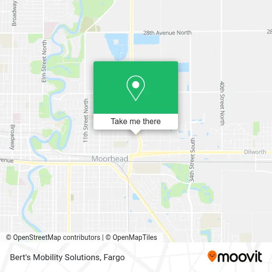 Bert's Mobility Solutions map
