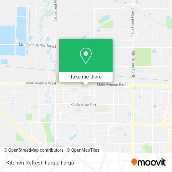 Kitchen Refresh Fargo map