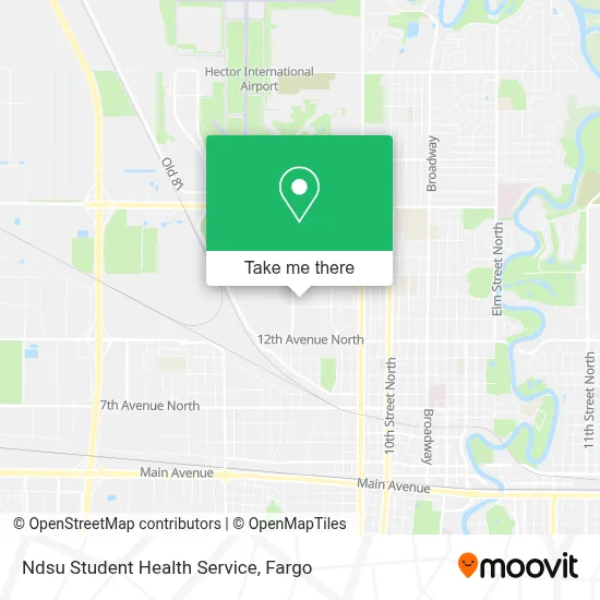 Ndsu Student Health Service map
