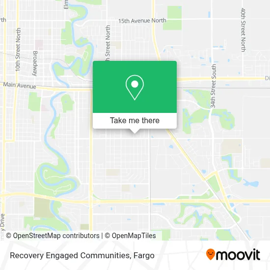 Recovery Engaged Communities map