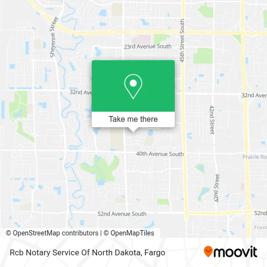 Rcb Notary Service Of North Dakota map