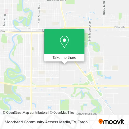 Moorhead Community Access Media / Tv map