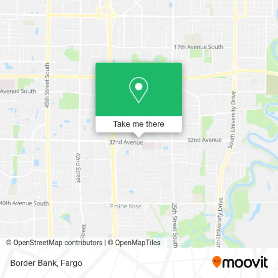 Border Bank map