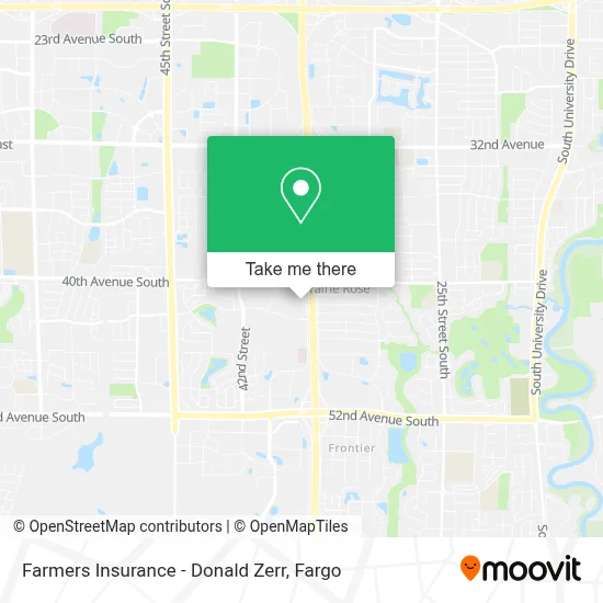 Farmers Insurance - Donald Zerr map