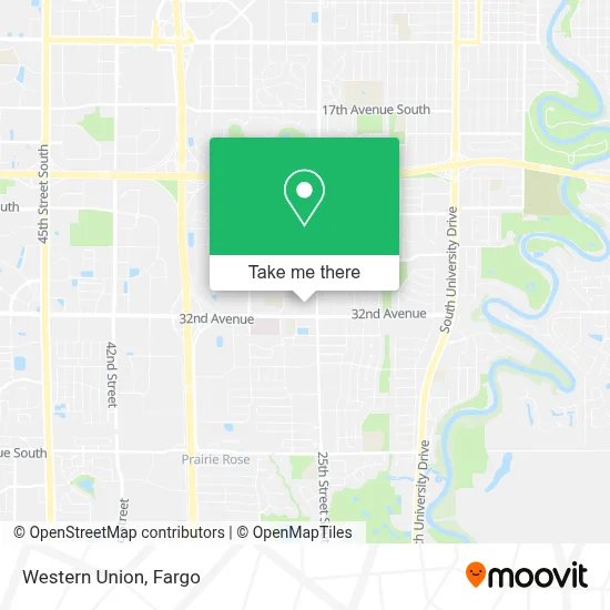 Western Union map