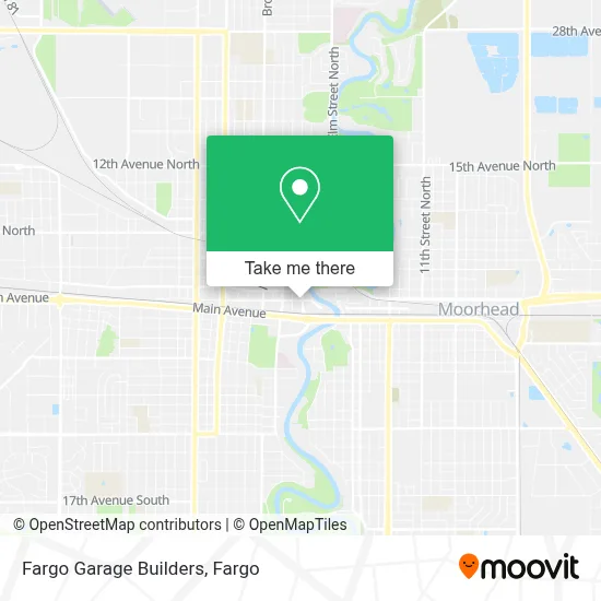 Fargo Garage Builders map