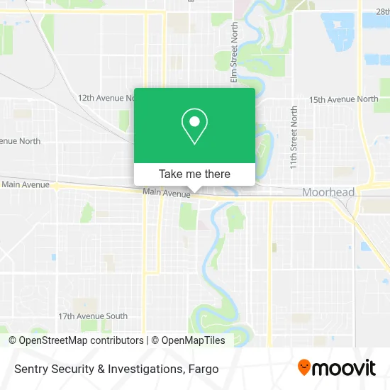 Sentry Security & Investigations map