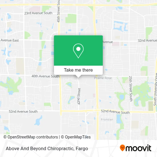 Above And Beyond Chiropractic map