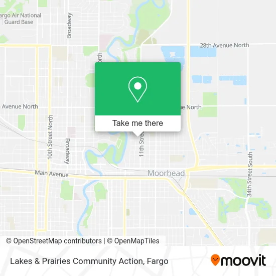 Lakes & Prairies Community Action map