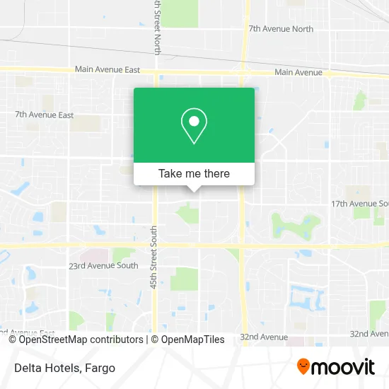 Delta Hotels map