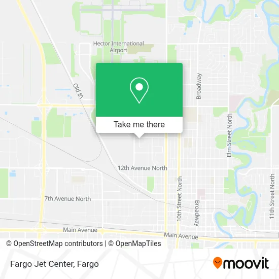 Fargo Jet Center map