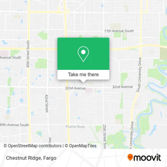 Chestnut Ridge map