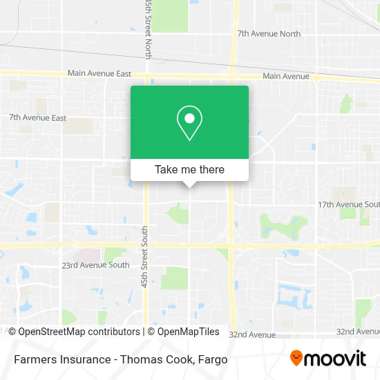 Farmers Insurance - Thomas Cook map