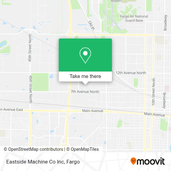 Eastside Machine Co Inc map