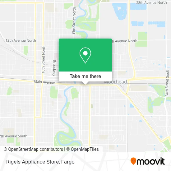 Mapa de Rigels Appliance Store