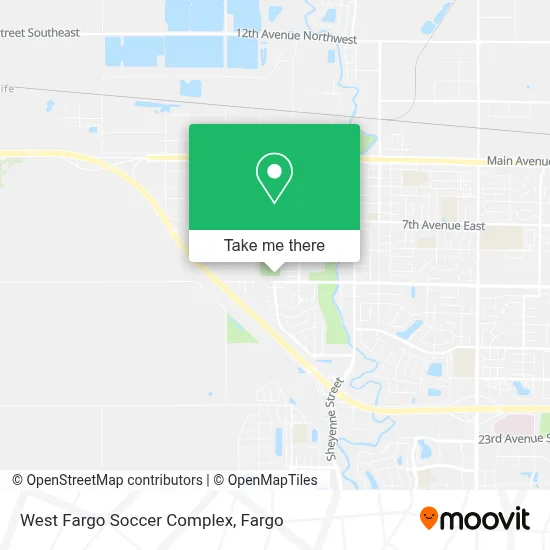 West Fargo Soccer Complex map