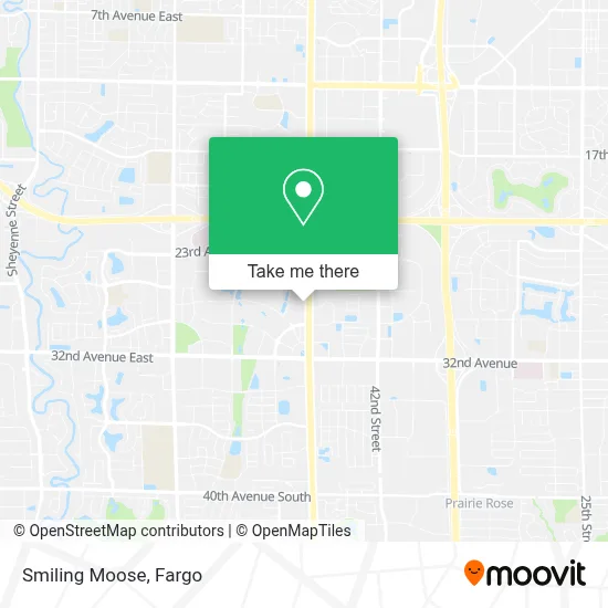 Smiling Moose map