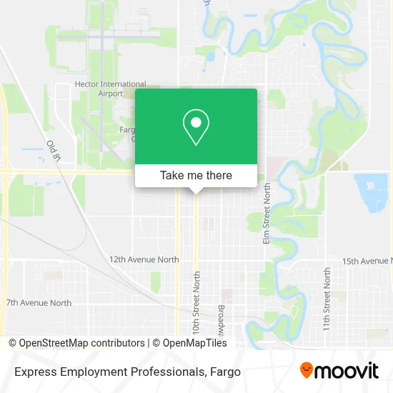 Express Employment Professionals map