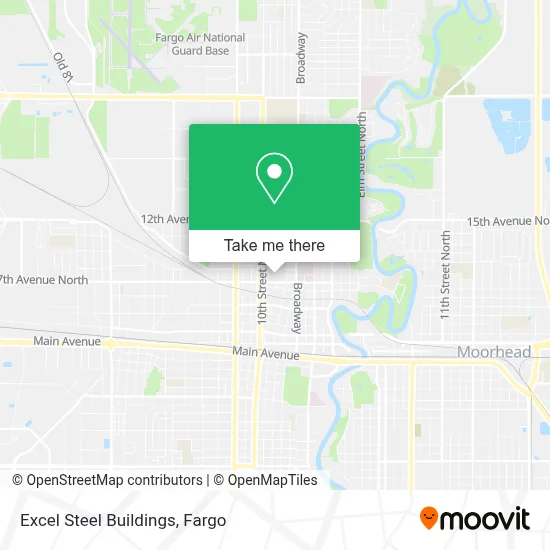 Excel Steel Buildings map