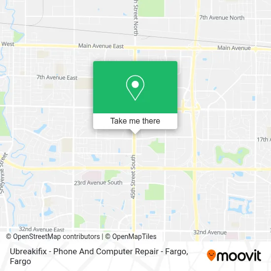 Ubreakifix - Phone And Computer Repair - Fargo map